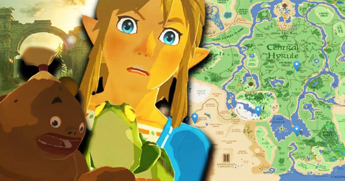The Legend of Zelda: Breath of the Wild recriado com o Google Maps